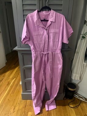 Universal Thread Lavender Utility Jumpsuit with Tie Waist